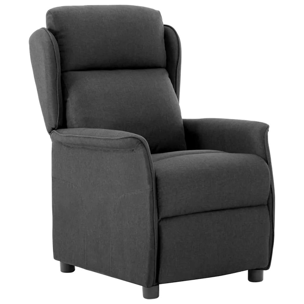 Ligstoel Donkergrijs Polyester Grijs